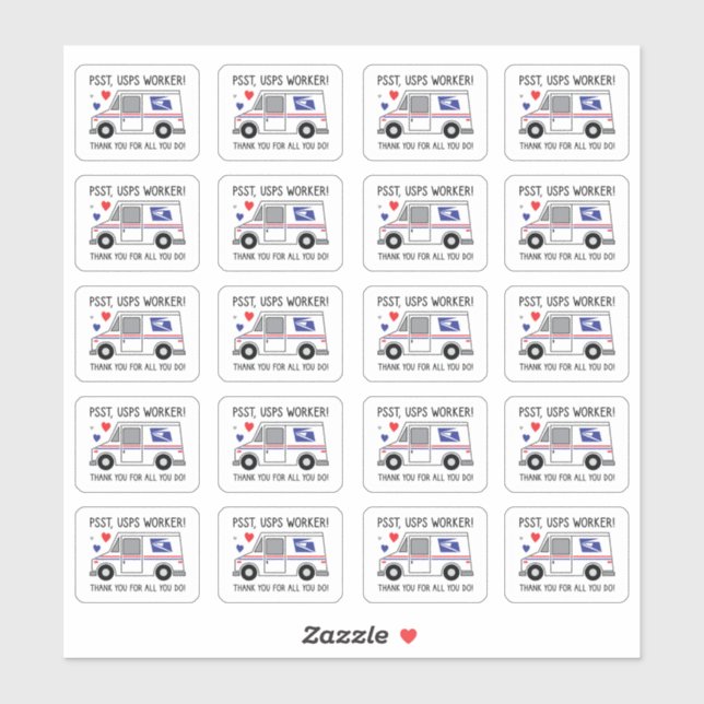 Psst, USPS Worker! Thank You For All You Do! (Sheet)
