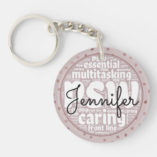PSW Rose Gold Key Ring