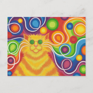 Psy-cat-delic postcard