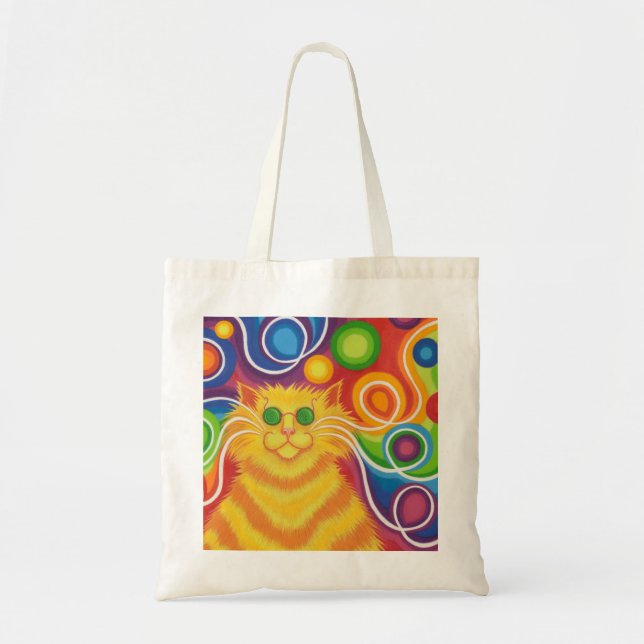 Psy-cat-delic tote bag (Front)