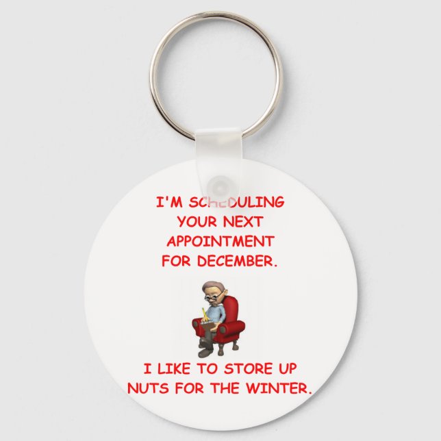 psych joke key ring (Front)