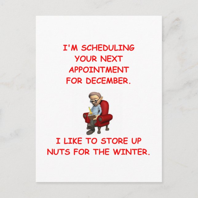 psych joke postcard (Front)