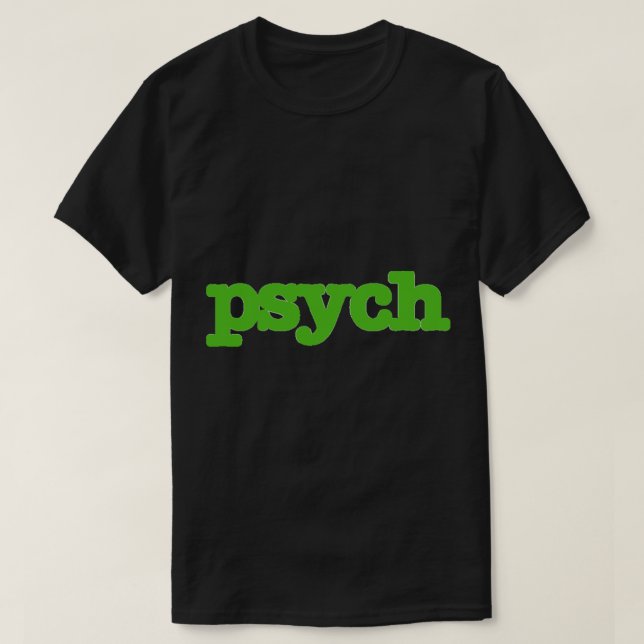 Psych Logo Sticker T-Shirt (Design Front)