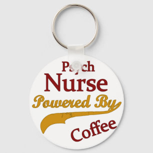 Psych Norse Powered By Coffee Key Ring