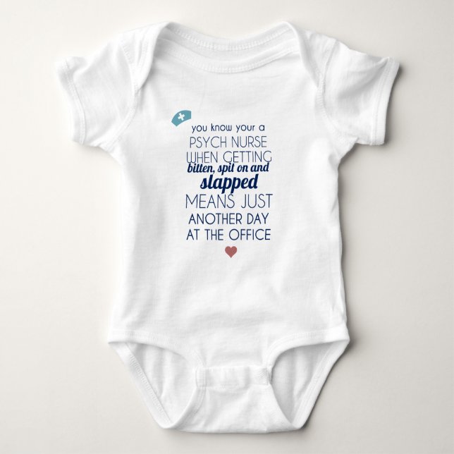Psych Nurse Baby Bodysuit (Front)