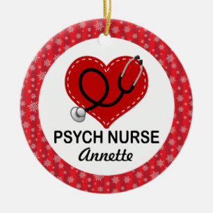 Psych Nurse Christmas Gift Ornament