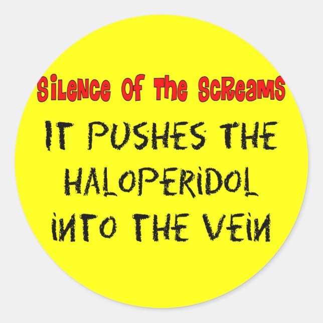 Psych Nurse Hilarious Gifts Classic Round Sticker (Front)