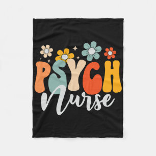 Psych Nurse Mental Health Nursing Psychiatric Nurs Fleece Blanket