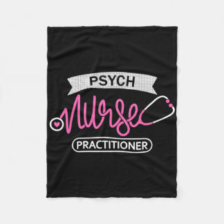 Psych Nurse Practitioner Np- Psychiatric Mental He Fleece Blanket