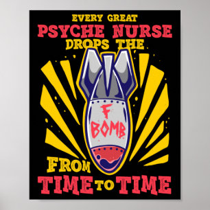 Psych Nurse Psychiatric Mental Health Nursing Stic Poster
