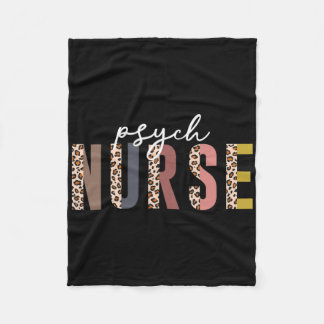 Psych Nurse Psychiatric Nurse Week Rn Mental Healt Fleece Blanket