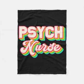 Psych Nurse Psychiatric Nursing Department Mental  Fleece Blanket