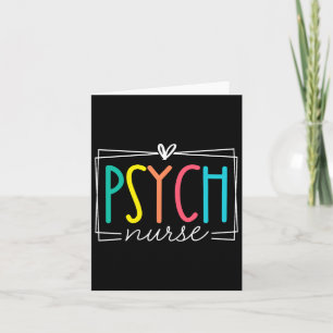 Psych Nurse Psychiatric Nursing Rn Cute Appreciati Card