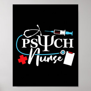 Psych Nurse Psychology Nursing Psychiatric Mental Poster
