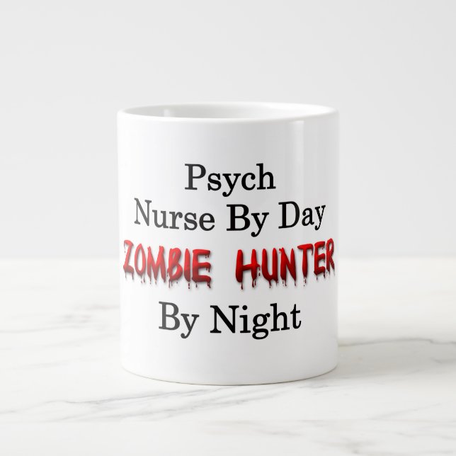 Psych Nurse/Zombie Hunter Large Coffee Mug (Front)