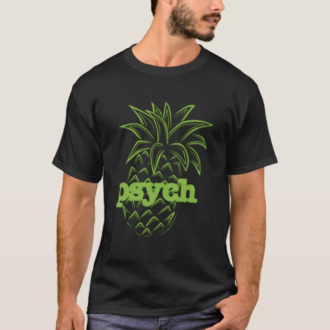 Psych Pineapple Crew Neck T-Shirt (Front)