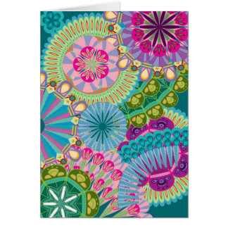 psychadelic feather flowers