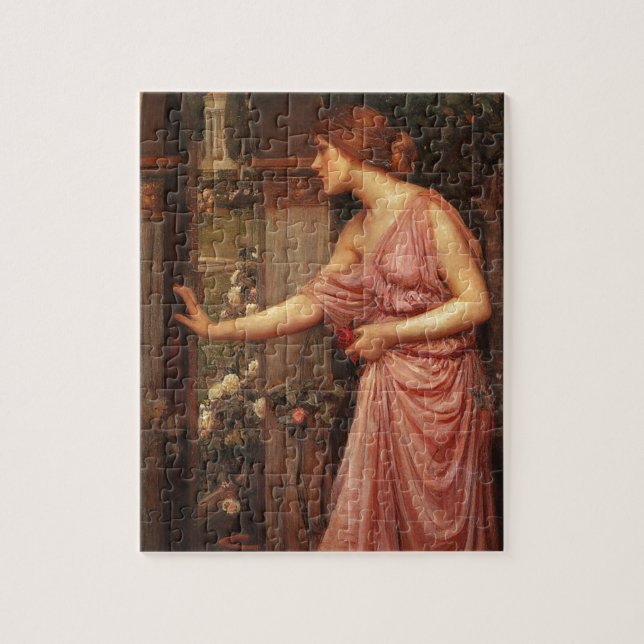 Psyche Entering Cupid’s Garden by Waterhouse Jigsaw Puzzle (Vertical)