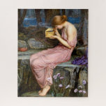 Psyche Opening the Golden Box Waterhouse Painting Jigsaw Puzzle<br><div class="desc">1903 oil painting portrait featuring Psyche by John William Waterhouse,  a pre-Raphaelite painter known for depicting subjects,  characters,  and themes from classical literature and poetry.</div>