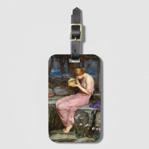 Psyche Opening the Golden Box Waterhouse Painting Luggage Tag