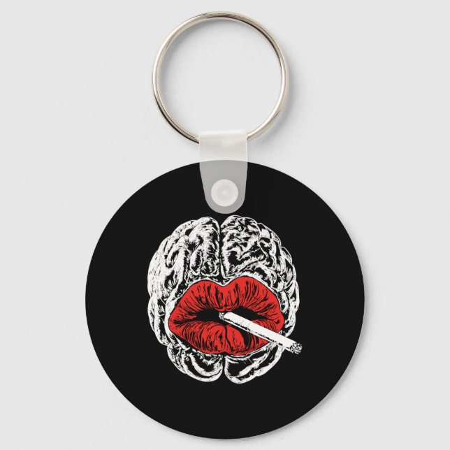 Psyche Smokes Sticker  Key Ring (Front)