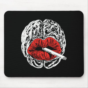 Psyche Smokes Sticker Mouse Pad