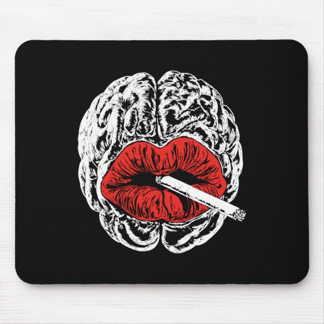 Psyche Smokes Sticker  Mouse Pad (Front)