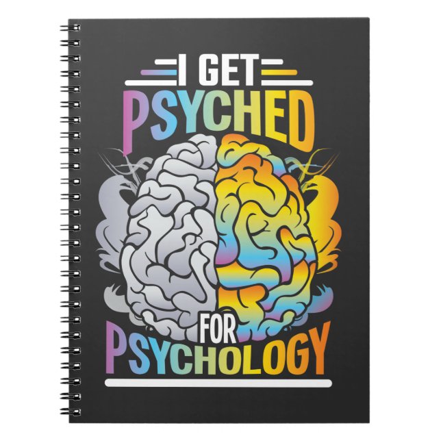 Psyched For Psychology Major Psychiatrist Student Notebook (Front)
