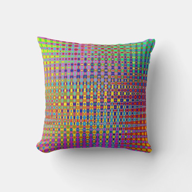 Psychedelia Throw Pillow (Front)