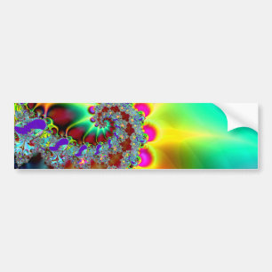 Psychedelic 12 - Fractal Bumper Sticker