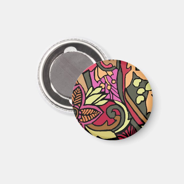 Psychedelic 1960s Print Magnet (Front/Back)