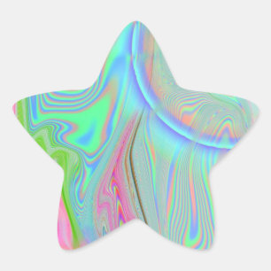 Psychedelic 2.0 Star Stickers (20 per sheet)