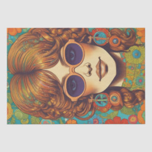 Psychedelic: A 1960s Retro Hippie Decoupage Paper
