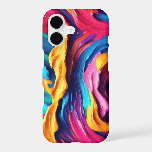 Psychedelic Abstract Colorful Paint Strokes (Back)