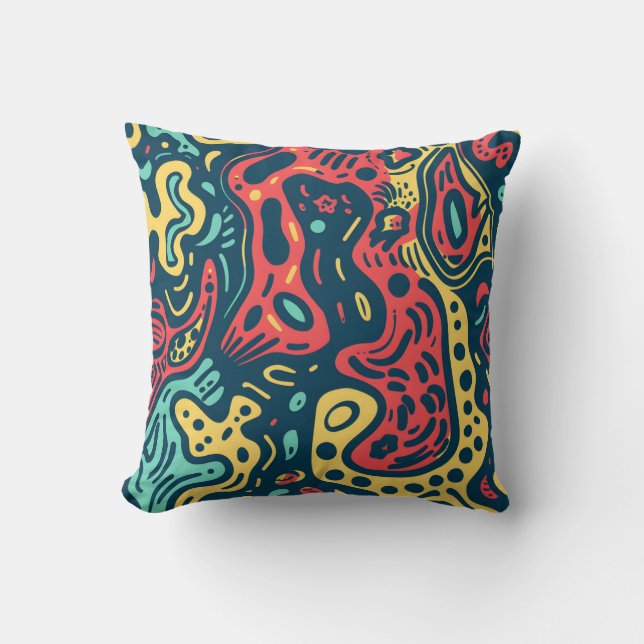 Psychedelic Abstract Cushion (Front)