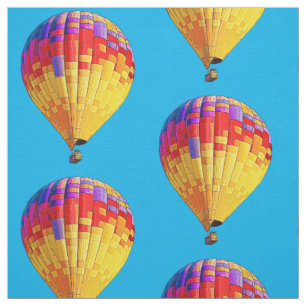 Psychedelic Abstract Flying Hot Air Balloon Fabric