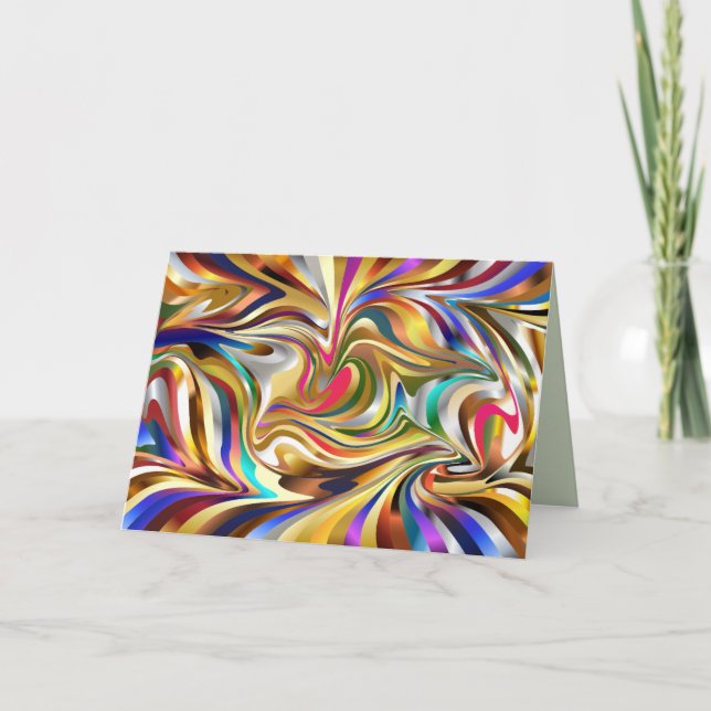 psychedelic abstract greeting card (Front)