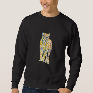 Psychedelic Abstract Polygonal Geometric Trippy Li Sweatshirt
