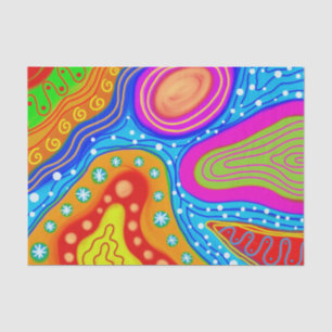 psychedelic abstract tissue paper