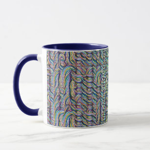 Psychedelic Abstract Wave Pattern Design 1304 Mug