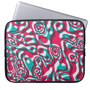 Psychedelic Acid Seamless Funky Background. Laptop Sleeve