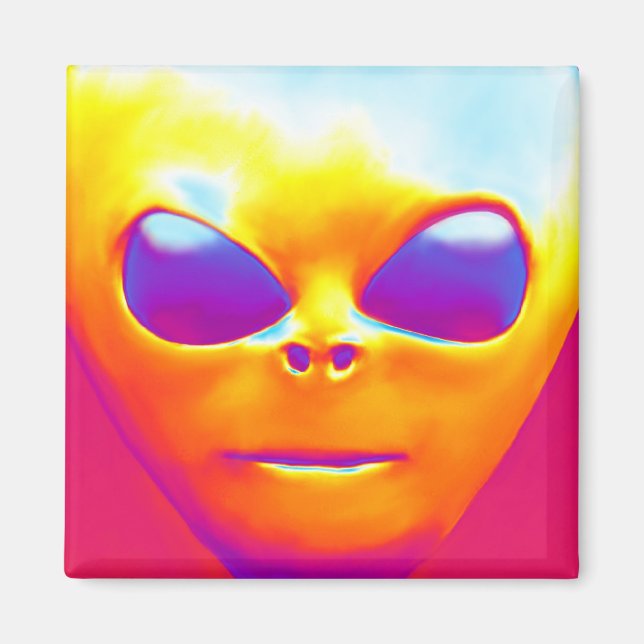 Psychedelic Alien Magnet (Front)