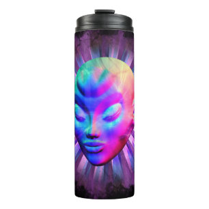Psychedelic Alien Meditation iPad Sleeves Thermal Tumbler
