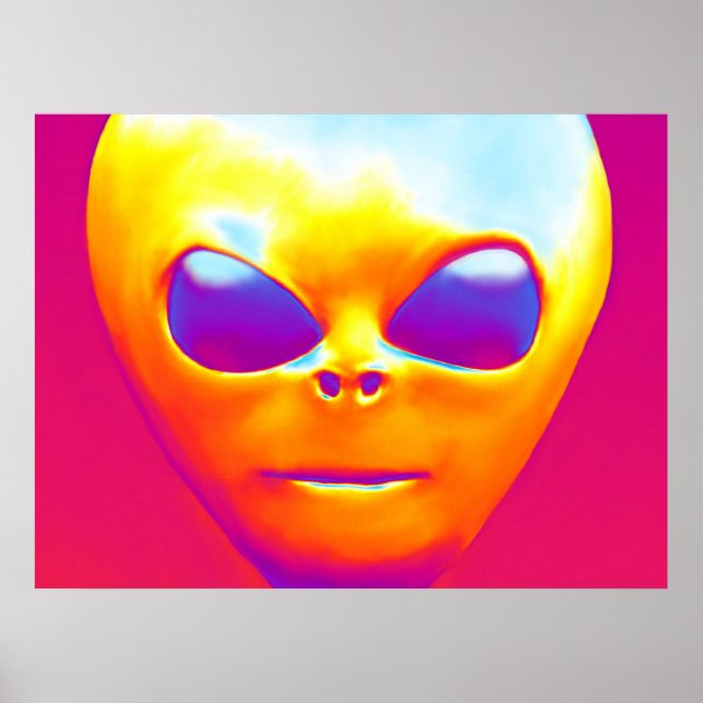 Psychedelic Alien Poster (Front)