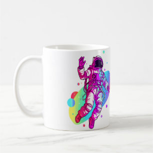 Psychedelic Astronaut Rave Edm Festival Trippy Coffee Mug