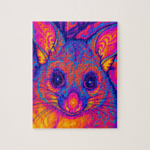 psychedelic Australian Bushtailed possum Jigsaw Puzzle