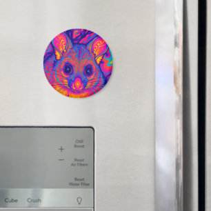 psychedelic Australian Bushtailed possum Magnet