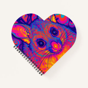psychedelic Australian Bushtailed possum Notebook