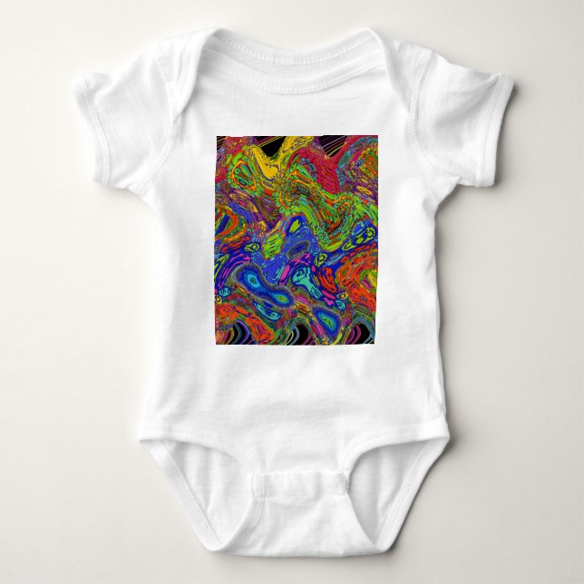 Psychedelic Baby Bodysuit (Front)