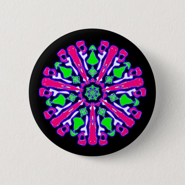 Psychedelic badge coloured n°4 (Front)